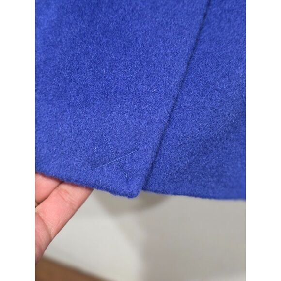 NWT The Limited Royal Blue Brushed Wool Blend Military Peacoat Jacket, S - Picture 7 of 12